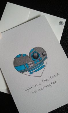 two greeting cards with the words you are the droid i'm looking for