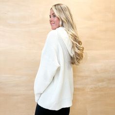 Stay cozy in our Waffle Sweater Hoodie! Made with a soft waffle knit, this off white hoodie is the perfect mix of comfort and style. Whether you're lounging at home or out on the town, our hoodie will keep you warm and stylish. Ashley is 5'4" and is wearing a size medium. Off White Hoodie, Waffle Sweater, Fashion Capsule Wardrobe, Maxi Outfits, Maxi Romper, Fashion Capsule, Stay Cozy, White Hoodie, Waffle Knit