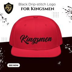 Your dad will look awesome in the Kingsmen black drip-stitch cap. This is the snapback of your dreams! It's structured and high-profile, with a flat visor and a subtle grey under visor. Available in six color variations. #giftsfordad #fathersday #mensstyle Functional Black Snapback Hat With Visor, The Kingsmen, Black Snapback Visor Hat With Embroidered Logo, Black Six-panel Snapback Hat For Outdoor, Mens Street Style Urban, Mens Street Style Winter, Black Breathable Six-panel Snapback Hat, Black 5-panel Snapback Hat, Mens Street Style Summer