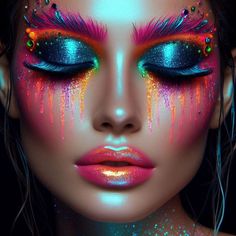 🔶🟦🟡When makeup becomes a work of art! 🎨✨ Admiring this beautiful woman rocking colorful makeup😍 Share your thoughts and join this colorful virtual journey 📸 🌀BLENDING technology & STYLE for a TRULY innovative fashion EXPERIENCE 💻 💁🏻‍♀️Stay Tuned 📈 ✅AI 👩🏻‍💻 FASHION DESIGN ✅Please Don't Use Images Without PERMISSION Love, Ajivani #aiworld #aifashion #aicommunity #aicreation #aidesign #uae #bahrain #manama #digitalaiart #vogue #viralreels #trendingreels #instagrowth #vogueindia #... Bahrain Manama, Collage Pics, Vogue India, Photoshoot Inspo, Innovative Fashion, Colorful Makeup, Eye Makeup Tutorial, Beautiful Woman