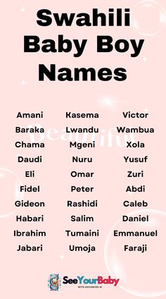 the names of baby boy names