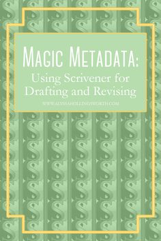 a green cover with the words magic metata using server for drafting and revising