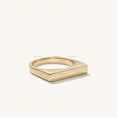 Dainty Block Bar Ring, Flat Bar Signet Ring, Personalized Jewelry, Solid 14k Yellow Gold Ring, Mothers Birthday Engraved Ring, Silver Rig ★ Product Details : ● Metal  *  Width : 2.2 Approx.  * Thickness : 1.4mm * Silver, 10k, 14k, 18k Gold * More option in gold color : Rose Gold, Yellow Gold, White Gold ●  Ring size can be choose from the selection box. Larger and smaller sizes are available as well. Priced upon request. ★ This jewelry can also be made with real diamonds. Contact me! ★ Need rush Modern Stackable 14k Rings For Anniversary, Modern 14k Stackable Rings For Anniversary, Anniversary Stackable Rings With Rectangular Shape, Rectangular Gold Stackable Rings For Anniversary, Classic Rectangular Stackable Rings For Anniversary, Mothers Birthday, Engraved Ring, Bar Ring, Mother Birthday