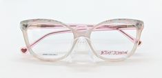 New Betsey Johnson Women's Spice Girl Eyeglass Frame Retail $225. Color is Clear  multicolored. Has Spring hinges. Measurements are 54-16-140. Vertical 38mm M0415 Spring Hinge, Spice Girls, Eyeglasses Frames, Betsey Johnson, Hinges, Health And Beauty, Frame, Beauty, Color