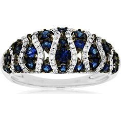 Royal 14K White Gold Sapphire and Diamond Harmony Ring Royal Rings, Timeless Glamour, Round Sapphire, White Gold Sapphire, Royal Jewelry, Love Symbols, Special Moments, Round Diamonds, Sapphire