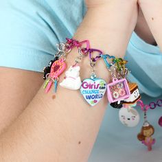 Box of Donuts Charm - shopcharm-it Friendship Novelty Charm Bracelet, Adjustable Kawaii Charm Bracelet Gift, Adjustable Novelty Charms Bracelets, Adjustable Novelty Charm Bracelet, Novelty Multicolor Charm Bracelet, Donut Box, Chantel Jeffries, Modern Boutique, Locket Charms