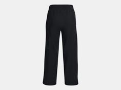 UA Women's Unstoppable Pant Black Athleisure Pants With Straight Hem, Black Athleisure Bottoms For Work, Black Pants With Elastic Waistband, Black Pants With Elastic Waistband And Straight Hem, Black Trousers With Comfort Waistband, Under Armour Bottoms With Pockets, Under Armour Black Pants With Pockets, Under Armour Pants With Elastic Waistband, Under Armour Black Sweatpants With Pockets