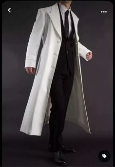 #ad Top Rated Formal Casual Workwear Stylish White Men Genuine Leather Trench Coat Handmade, Fashion Mens Clothing White Trench Coat Outfit Men, White Long Wool Coat For Formal Occasions, Classic White Wool Coat For Formal Occasions, Formal Solid Stand Collar Outerwear, Formal Solid Outerwear With Stand Collar, Solid Stand Collar Outerwear For Formal Occasions, Formal Gabardine Outerwear With Notch Lapel, White Long Coat For Formal Occasions, Fitted Gabardine Outerwear For Business