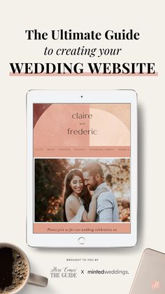 The Ultimate Guide to Creating your Wedding Website, brought to you by Here Comes The Guide x Minted Weddings Wedding Website Design Templates, Wedding Website Inspiration, Shrek Wedding, Minted Wedding Website, Minted Wedding