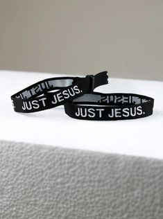 Just Jesus Bracelet HolStrength Jesus Bracelet, Journal Bible Quotes, Christian Christmas Gift, Christian Fitness, Christian Motivational Quotes, Faith Bracelet, Christian Bracelets, Faith Encouragement, True Strength