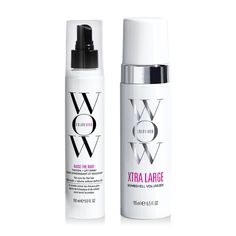 WHY IT'S WOW Volume-enhancing styling set effortlessly lifts, plumps, expands hair to its full potential Breakthrough non-dehydrating volumizing formulas with built-in heat protection deliver healthiest, luxe, voluminous texture Long-lasting volume without stiffness or crunchy feel No color dulling, darkening or yellowing Products For Volume And Texture, How To Volume Hair, Fine Hair Products, Raise The Root, Curly Hair Spray, Hair Wishlist, Volumizing Hair Products, Wow Hair, Fine Flat Hair