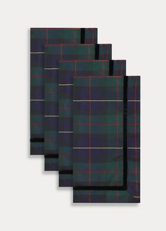 BLACK WATCH TARTAN NAPKIN SET OF 4 Royal Stewart Tartan Napkins, Green Velvet Table Runner, Tartan Napkins, Nye Decor, Christmas Rules, Velvet Table Runner, Tartan Wallpaper, Velvet Table, Dog Size Chart