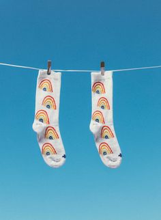 imogene + willie · rainbow sock in natural Rainbow Socks Aesthetic, Cheap Fun Multicolor Socks, Playful Super Soft Multicolor Socks, Socks Photography, Playful Multicolor Cotton Socks, Rainbow Socks, Comfortable Non-slip Multicolor Socks, Cool Socks, Wind Sock