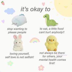 Cute Healing Quotes, Comfort Messages, How To Stay Happy, Cute Mental Health, Long Distance Quotes, Stay Safe Everyone, Anonymous Quotes, Stay Soft, Frases Tumblr