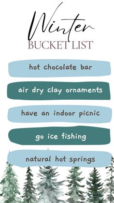 the winter bucket list for hot chocolate bars