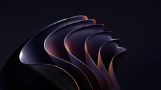 an abstract black and purple background with wavy shapes