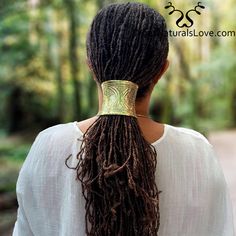 Dreadlock Accessories Black Women, Locs With Accessories, Loc Cuffs, Dreadlocks Diy, Dreadlocks Hair Care, Hair Cuff, Tangle Free Hair, Dreadlock Jewelry, Natural Hair Accessories