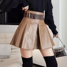 FREE SHIPPING ON ALL ORDERS OVER $50 | 100% SATISFACTION GUARANTEED Click "ADD TO CART" To Get Yours Now | Up To 60% OFF✨ This high waist pleated short skirt looks very cute, suitable for girl's wear. This high waist pleated short skirt from Arimonz looks very nice, You can choose this style if you are going to have a party, it will bring a lot of charm when you attend the party. This short skirt will give you a great deal of charm if you match it with the right tops. Features: 📌 The Fabric Is Casual Pleated Skirt With Built-in Shorts, Relaxed Knee-length Mini Skirt With Pleated Waist, Knee-length Mini Skirt With Pleated Waist, Knee-length Relaxed Mini Skirt With Pleated Waist, Edgy High-waist Pleated Mini Skirt, Pleated Short Skirt, Pu Leather Skirt, Khaki Skirt, Skirt Shorts