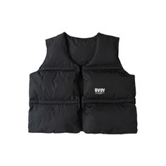 Warm, yet lightweight, and comfy, the down-filled dropped vest is a staple in a flexible, to wear as an urban outerwear piece for the mid-season or paired with a windproof jacket on the coldest of days.EXTERIO&LINING: 100% Encrypted Nylon; PADDING: 70% Spandex, 30% Down Cotton Crafted from lightweight nylon ripstop Down-filled quilted jacket design Graphic & Letters print on front left chest Nylon lining, matte saison Good wrinkle resistance and extensibility Front placket opening & closure No p Black Down Vest For Fall, Urban Vest For Outdoor Activities, Nylon Vest For Streetwear, Fall Puffer Vest For Streetwear, Fall Streetwear Puffer Vest, Functional Black Down Vest, Functional Black Winter Vest, Functional Streetwear Vest, Functional Vest For Streetwear