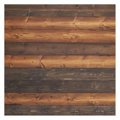 wood planks are lined up in the shape of horizontal lines on a wooden wall