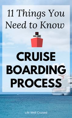 a cruise ship in the ocean with text that reads 11 things you need to know