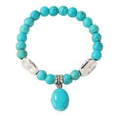 PRICES MAY VARY. 【Turquoise Gemstone Bracelet】: This bold and vibrant bohemian turquoise beaded bracelet with the chic turquoise design gives you a look that is both elegant and mysterious, fully expressing your unique personal charm and making beaded bracelet the perfect day-to-night accessory. 【High Quality Material】: Made of high quality handmade turquoise,Each 8 mm bead in this pure and elegant bracelet is hand-selected and carefully polished for a perfect, comfortable experience.Please note Casual Turquoise Jewelry For Healing, Spiritual Turquoise Beaded Stretch Bracelet, Turquoise Beaded Bracelet For Meditation, Turquoise Beaded Howlite Bracelets, Turquoise Howlite Beaded Bracelets, Casual Turquoise Beaded Bracelets With Spacer Beads, Turquoise Spiritual Stretch Bracelet With 8mm Beads, Bohemian Turquoise Stretch Bracelet With Spacer Beads, Spiritual Turquoise Stretch Bracelet With 8mm Beads