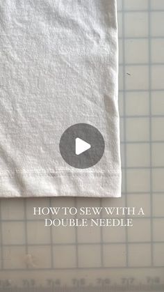 Natalia Trevino Amaro on Instagram: "day 2 of 12 days of tutorials: how to hem knit fabrics using a twin needle!

full tutorial on my YouTube channel if you want a more in-depth explanation 🫶🏼 I also have more tutorials for sewing under my “Fashion Design 101” series from the basics of threading your machine to patterning out your own clothes!

and of course, feel free to ask any questions or comment any requests 🙂‍↕️"