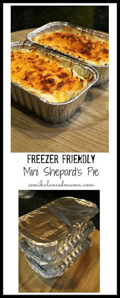 freezer friendly mini shepherd's pie recipe is easy to make and delicious for the whole family