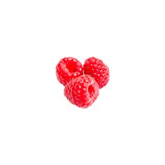 three raspberries sitting on top of each other