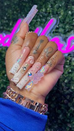 Taper Square Nails Long, Xl Long Square Acrylic Nails, Birthday Nails Tapered Square Long, Birthday Nails Extra Long, Acrylic Nail Tapered Square, Birthday Long Acrylic Nails, Birthday Nails Freestyle, All Bling Nails, Taper Nails