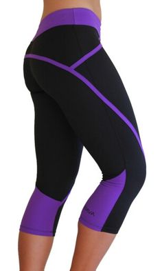 Along with a Kiava pants! Black And Purple, Womens Workout Outfits, Leggings Casual, Running Clothes, Athletic Outfits, Purple Fashion, Gym Wear