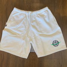 100 Thieves Last Lap Shorts - (Small) Unreleased Prior To Vault Box Release. Brand New, Never Worn With All Original Tags And Packaging White Athletic Shorts With Elastic Waistband For Leisure, White Leisure Shorts, White Leisure Shorts With Built-in Liner, White Cotton Shorts With Letter Print, Leisure Letter Print Short Bottoms, White Cotton Athletic Shorts With Letter Print, White Casual Athletic Shorts With Letter Print, Casual White Athletic Shorts With Letter Print, White Bottoms With Short Inseam For Loungewear