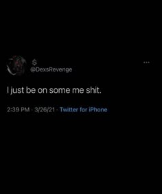 the tweet is posted to someone on their iphone, and it's dark