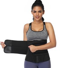 Hook on Neoprene Premium Sauna Slimming Waist Trainer - Blindly Shop Workout Waist Trainer, Postpartum Belly