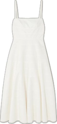 Luxury White A-line Dress, Classic Evening Cotton Dresses, White Full Skirt Formal Dress, White Full Skirt Dresses, White Formal Dress With Full Skirt, White Dresses With Structured Boning, White Full Skirt Dress For Formal Occasions, Elegant Cotton Fit And Flare Dresses, White Dress With Full Skirt