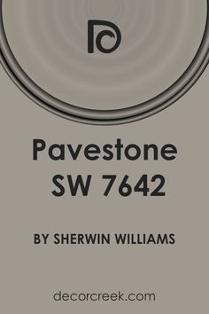 the cover for pavestone sw 722 by shewin williams, with an image of