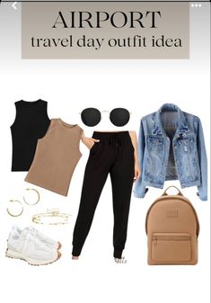 Outfits For Flights Travel, Comfortable Travel Outfit, Airport Travel Outfits, Travel Attire, Comfy Travel Outfit, Airplane Outfits, Comfy Travel, Airport Outfits, Airport Travel