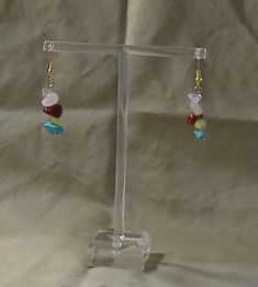 Multi-colored natural stone chipped beads earrings with gold finish.  I used similar size and shaped beads.  Each pair of earrings have different colored stones. Chip Bead Earrings, Dangle Earrings Gold, Stone Dangle Earrings, Stone Chips, Colored Stones, Beads Earrings, Chip Beads, Gold Earrings Dangle, Bead Earrings