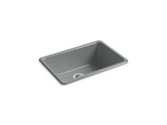 an aluminum sink on a white background