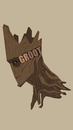 a groote head with the word groot on it