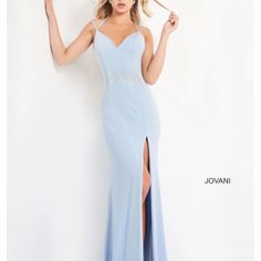 Jovani 06209 Light Blue Embellished Jersey Prom Dress Like Jovani 06209 Light Blue Embellished Jersey Prom Dress Like New! Jovani 06209 Light Blue Embellished Jersey Prom Dress Size 0 I( Can Fit Size 0, 2, Or 4) Smoke Free Home Jersey Prom Dress, Prom Dress Color, Jovani Dresses, Prom Dress, Prom Dresses, Light Blue, Color Blue, Like New, Prom