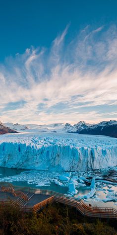 a large iceberg in the middle of nowhere