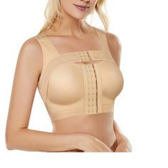 Brand New The Slimming Posture Corrector Shaperwear Tops For Women Not Only Can Lift Up And Gather Support Your Breasts To Make Them Look More Full And Round, But Smooth Your Flaaby Fats Under Armpit Size : A To D Cup -- Detail In Picture This Post Surgery Bra Can Be Wear As Wirefree Non-Padded Tank Top Vest. It Is Made Of High-End Elastic Breathable Fabric For Feeling Good, Lightweight, Invisible And Comfortable To Wear Everyday Color: Beige Available Surgery Bra, Posture Corrector Bra, Bridal Shapewear, Post Surgery Bra, Shoulder Surgery, Compression Bra, Front Closure Bra, Mastectomy Bra, Breast Reduction