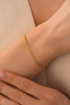 Real 14K Gold Bismarck Chain Bracelet, Men And Women Gold Bracelet, Dainty initial Bismark Bracelet, 14K 2.5 MM 3.5 MM Mesh Chain Bracelet, Anniversary Bracelet, Birthday Gift, Christmas Gift, Solid Gold Bracelet, Minimalist Gold Chain Bracelet, 2.5 MM Gold Chain Bracelet, Wedding Bracelet, Valentine's Day Gift "Material: SOLİD GOLD (No Gold Filled Or No Gold Plated)" "KARAT: 14K (585) "Bracelet Width: 2.5 MM - 3.5 MM "Available Gold Color: (Yellow Gold, White Gold, Rose Gold) "The certificate will be sent with the product. ORDER PROCESS * Choose gold color. * Choose a length option. * The price increases as the length increases because the product is real solid gold. ABOUT SHIPPING We ship all packages safely with EXPRESS SHIPPING. Estimated shipping times for some destinations are below: Anniversary Bracelet, Solid Gold Bracelet, Bracelet Christmas, Bracelet Minimalist, Bracelet Wedding, Gold Armband, Bracelet Dainty, Bracelet Men, Gold Bracelet For Women