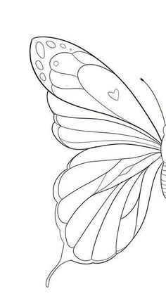 a butterfly flying in the sky coloring page