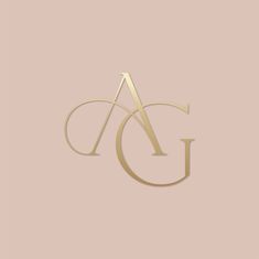 the letter g in gold on a pink background