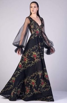 Venus Mcflytrap, Evening Gowns With Sleeves, Trumpet Dress, Edwardian Dress, Terani Couture, Couture Candy, Perfect Prom Dress, Prom Dresses Online, A Line Gown