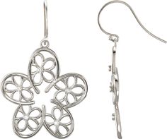 Flower Earrings Diamond Flower Earrings, Some Times, Diamond Flower, Sterling Earrings, Flower Earrings, Timeless Beauty, Sterling Silver Earrings, Natural Diamonds, Diamond Earrings