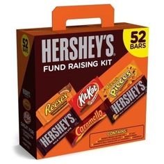 hershey's fund raising kit includes three bars and two packs of milk caramel