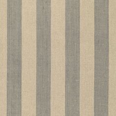 66074 schumacher augustin linen stripe steel linen fabric Designer Upholstery Fabric, Striped Upholstery, Modern Vintage Decor, Schumacher Fabric, Sea Island, Stripe Fabric, Linen Upholstery, Cotton Linen Fabric, Neutral Colour Palette